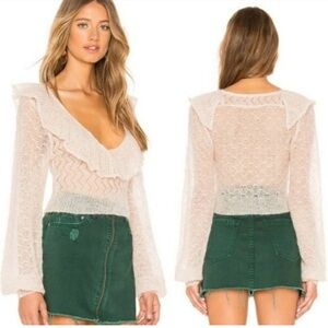 Free People Macaroon Mohair Sweater NWT